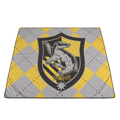 Harry Potter Hufflepuff Black Impresa Picnic Blanket
