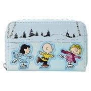 Peanuts Charlie Brown Ice Skating Zip-Around Wallet