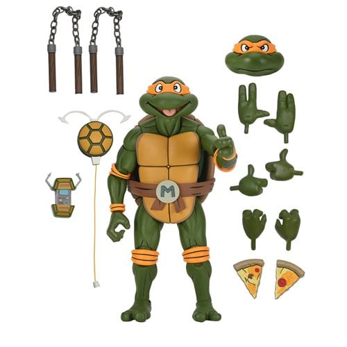 Teenage Mutant Ninja Turtles Michelangelo Cartoon Version 1:4 Scale Action Figure