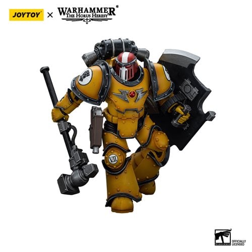Joy Toy Warhammer 40,000 Imperial Fists Legion MkIII Breacher Squad Sergeant Thunder Hammer 1:18 Sca