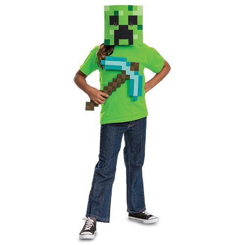 Minecraft Pickaxe and Mask Child Roleplay Accessory Kit