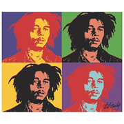 Bob Marley Pop Art Micro Raschel Fleece Blanket
