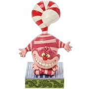 Disney Traditions Cheshire Cat Candy Cane Tail Statue
