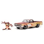 Looney Tunes Chevrolet El Camino 1:24 Scale Die-Cast Metal Vehicle with Tasmanian Devil Figure