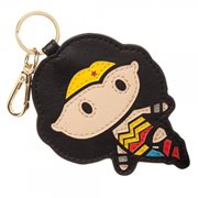 Wonder Woman PU Leather Layered Keychain