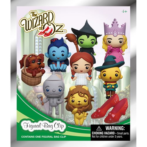 The Wizard of Oz 3D Foam Bag Clip Display Case of 24