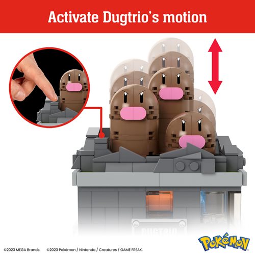 Pokémon Mega Showcase Mini Motion Dugtrio
