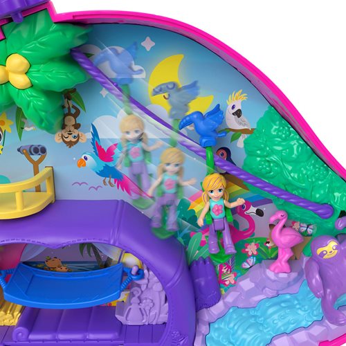 Polly Pocket Sloth Family 2-In-1 Purse Compact Playset