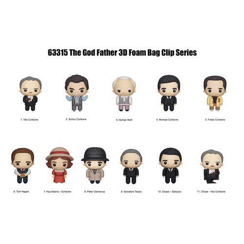The Godfather 3D Foam Bag Clip Display Case of 24