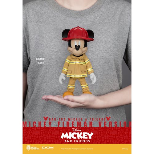 Mickey and Friends Mickey Mouse Fireman DAH-103 Dynamic 8-Ction Heroes Action Figure