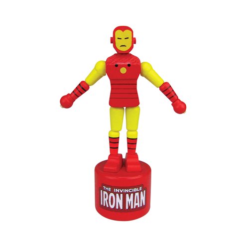 Iron Man Wooden Push Puppet