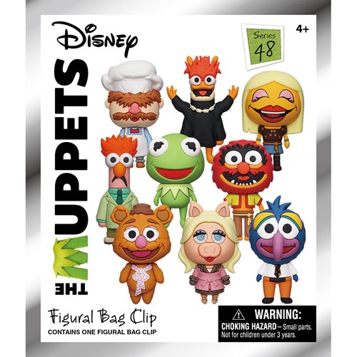 The Muppets Series 48 3D Foam Bag Clip Random 6-Pack