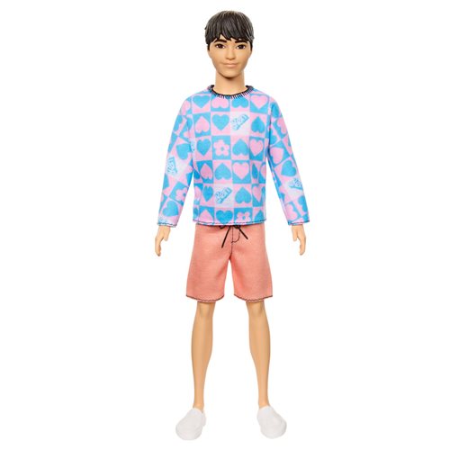 Barbie Fashionistas Ken Doll #219 with Pink and Blue Patterened Shirt