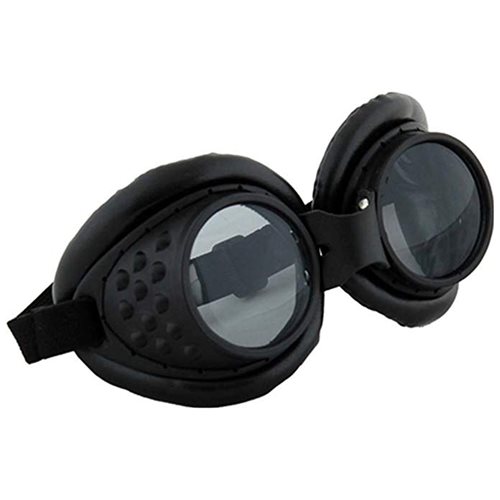 Steampunk Radioactive Black Aviator Goggles