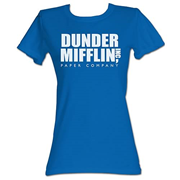 Office Dunder Mifflin Blue Juniors T-Shirt