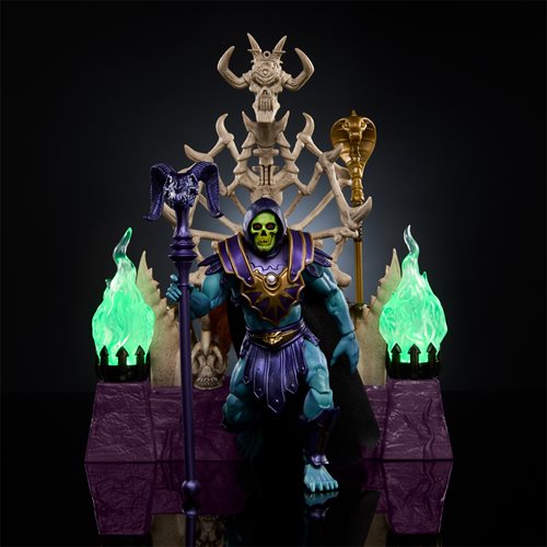 Masters of the Universe Masterverse Skeletor and Havoc Throne Action Figure Set - Fan Channel Exclus
