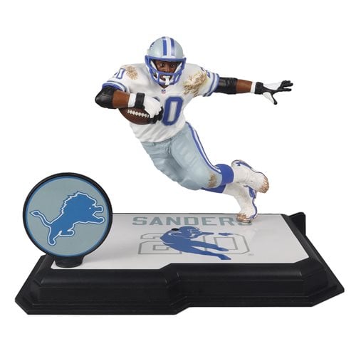 NFL SportsPicks Detroit Lions Barry Sanders 7-Inch Scale Posed Figure