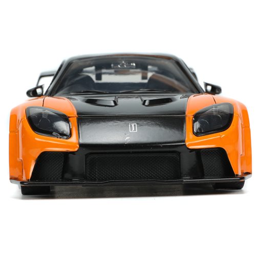 Hollywood Rides Fast and Furious Mazda RX-7 Widebody 1:24 Scale Die-Cast Metal Vehicle with Han Figu