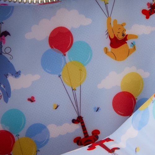 Winnie the Pooh Balloons Heart Crossbody Purse