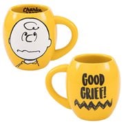 Peanuts Charlie Brown Good Grief 18 oz. Oval Ceramic Mug