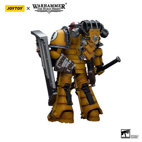 Joy Toy Warhammer 40,000 Imperial Fists Legion MkIII Breacher Squad Sergeant Thunder Hammer 1:18 Sca