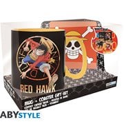 One Piece Luffy and Sabo Heat Change Mug and Coaster Set