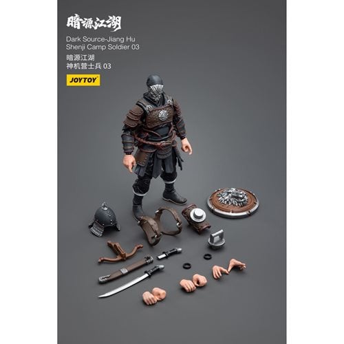 Joy Toy Dark Source Jiang Hu Shenji Camp Soldier 1:18 Scale Action Figure 3-Pack