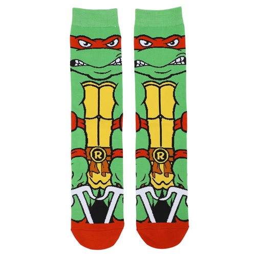 Teenage Mutant Ninja Turtles Raphael Animigos 360 Character Socks