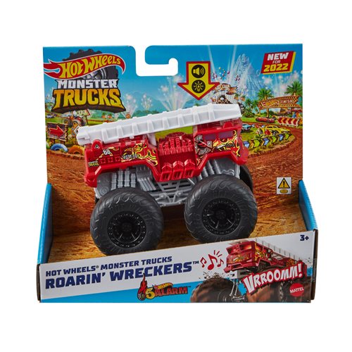 Hot Wheels Monster Trucks Roarin' Wreckers 1:43 Scale Vehicle 2024 Mix 3 Case of 4