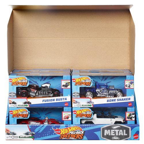 Hot Wheels Pull-Back Speeders 2024 Mix 1 Case of 12
