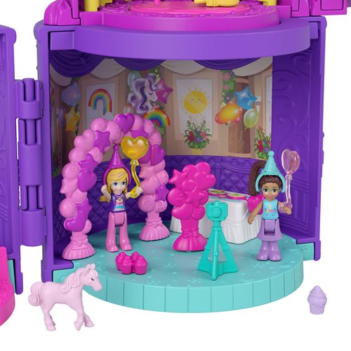 Polly Pocket Spin 'n Surprise Birthday Cake Playset with Window Box