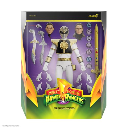 Power Rangers Ultimates Mighty Morphin White Ranger 7-Inch Action Figure