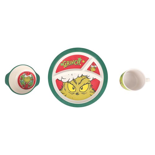 Dr. Seuss The Grinch 3-Piece Bamboo Meal Set
