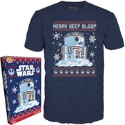 Star Wars Holiday R2-D2 Snowman Adult Boxed Funko Pop! T-Shirt