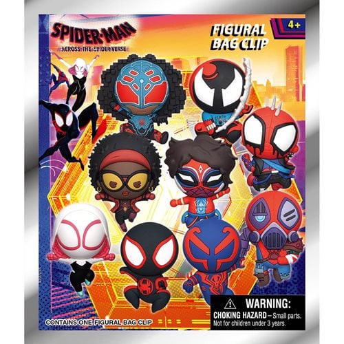 Spider-Man: Across the Spider-Verse 3D Foam Bag Clip Random 6-Pack