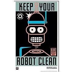 Futurama Keep Your Robot Clean LE Unframed Giclee