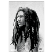 Bob Marley Black and White Fabric Poster Wall Hanging