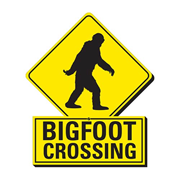 Bigfoot Crossing Funky Chunky Magnet