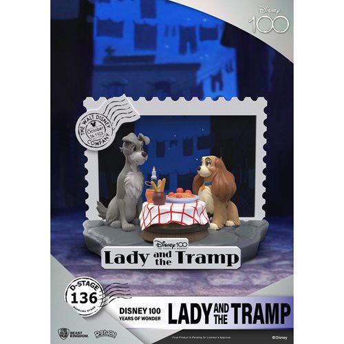 Disney 100 Years of Wonder Lady and the Tramp DS-136 D-Stage 6-Inch Statue