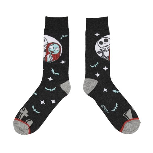 The Nightmare Before Christmas Jack and Sally Crew Sock 3-Pack