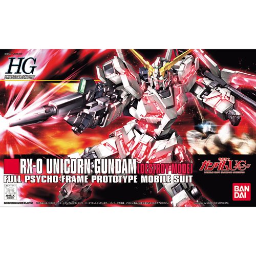 Mobile Suit Gundam Unicorn Gundam Destroy Mode High Grade 1:144 Scale Model Kit