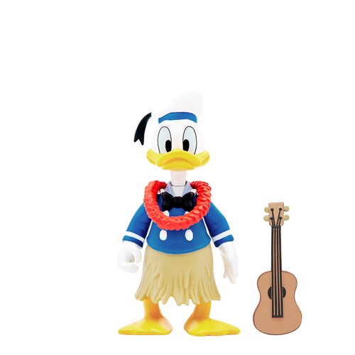 Disney Vintage Collection Hawaiian Holiday Donald Duck  3 3/4-Inch ReAction Figure