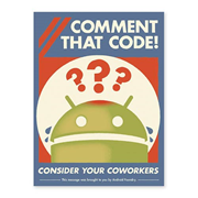 Android Comment That Code! Lithograph