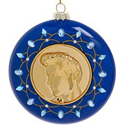Elvis Presley 4-Inch Glass Disc Ornament
