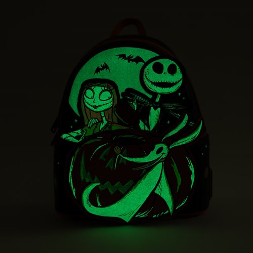 The Nightmare Before Christmas Disney 100 Glow-in-the-Dark Mini-Backpack - Entertainment Earth Exclu