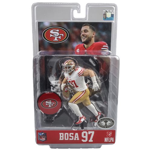 NFL SportsPicks San Francisco 49ers Nick Bosa 7-Inch Scale Posed Figure