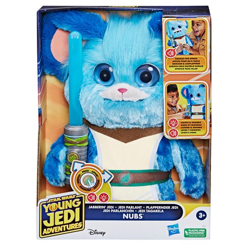 Star Wars Young Jedi Adventures Jabberin' Jedi Nubs Electronic Plush Toy