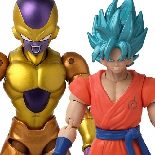 Dragon Ball Super Dragon Stars Super Saiyan Blue Goku vs. Golden Frieza Action Figure Battle 2-Pack