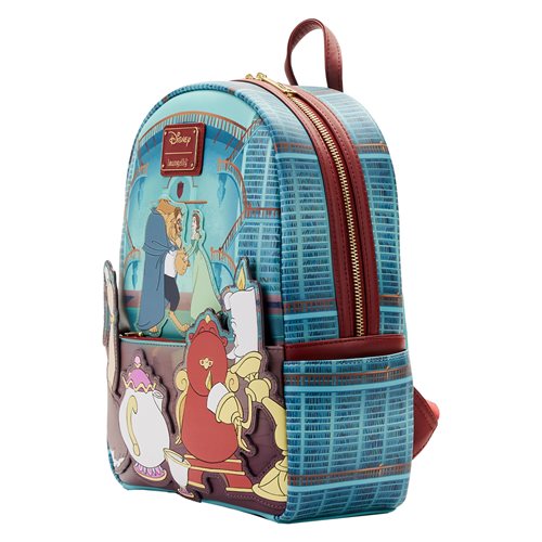 Beauty and the Beast Library Scene Mini-Backpack