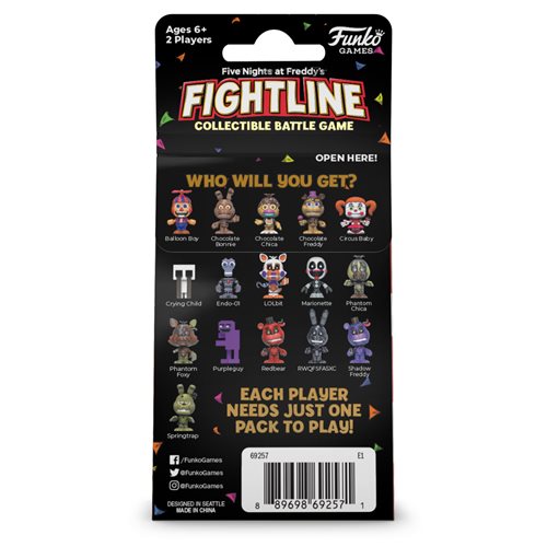 Five Nights at Freddy's Fightline Series 1 Character Mini-Figure Pack Display Case of 16